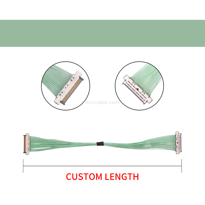 KEL 0.4mm पिच माइक्रो समाक्षीय केबल USL20-30SS-010-C 30 पिन 40 पिन स्लिम प्लग डिज़ाइन