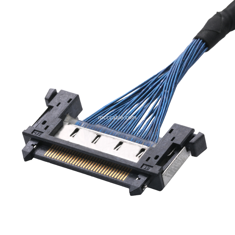 JAE FI-RE31CL से FI RE31CL LCD Lvds केबल कस्टमाइज्ड केबल असेंबली 0.3mm पिच मोलेक्स वायर हार्नेस