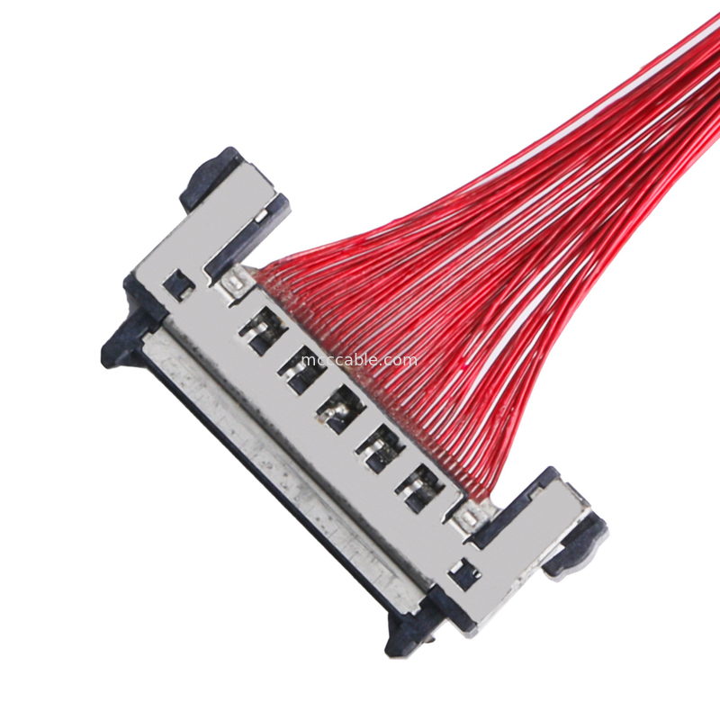 LCD Lvds केबल असेंबली JAE FI-RE41CL से FI RE41CL 0.3mm पिच मोलेक्स वायर हार्नेस