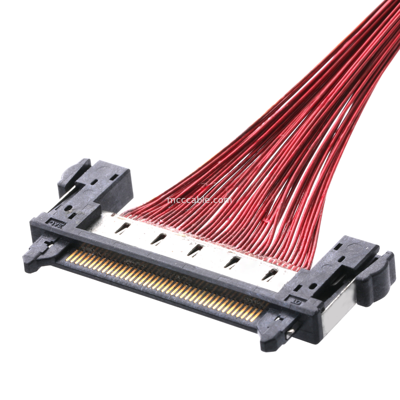 LCD Lvds केबल असेंबली JAE FI-RE41CL से FI RE41CL 0.3mm पिच मोलेक्स वायर हार्नेस