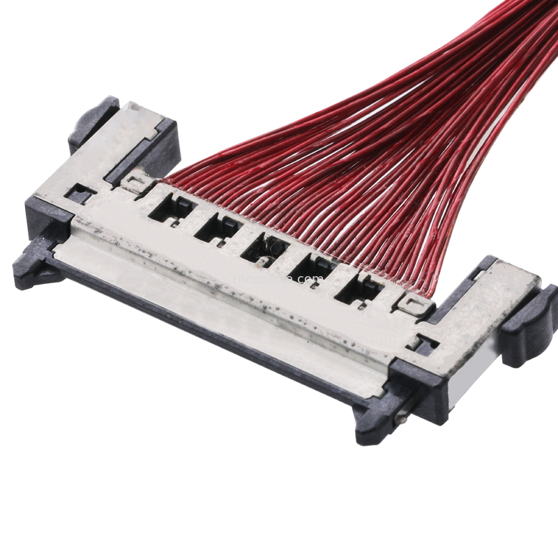 LCD Lvds केबल असेंबली JAE FI-RE41CL से FI RE41CL 0.3mm पिच मोलेक्स वायर हार्नेस