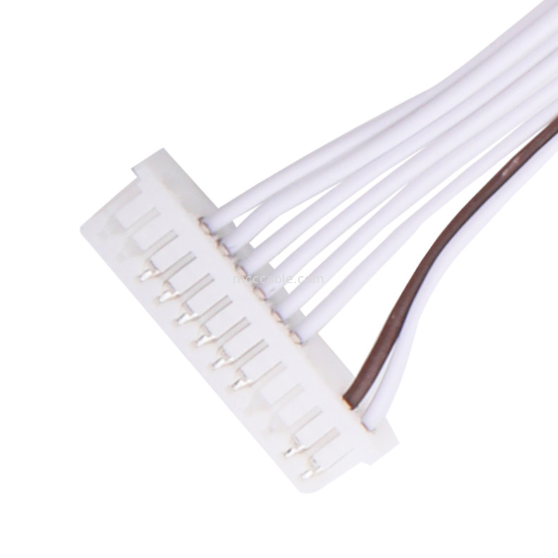 0.80mm 8 पिन PVC LVDS केबल असेंबली वायर हार्नेस JST SHR-08V-S-B