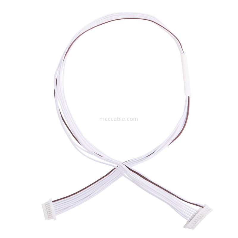 0.80mm 8 पिन PVC LVDS केबल असेंबली वायर हार्नेस JST SHR-08V-S-B
