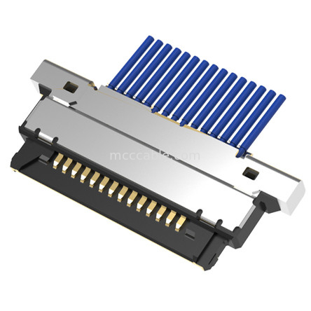 15पिन माइक्रो कोएक्सियल केबल असेंबली20345-015T-32R 0.4mm पिच क्षैतिज संभोग प्रकार माइक्रो-कोएक्सियल कनेक्टर