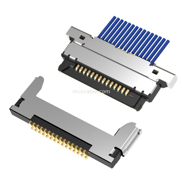 15पिन माइक्रो कोएक्सियल केबल असेंबली20345-015T-32R 0.4mm पिच क्षैतिज संभोग प्रकार माइक्रो-कोएक्सियल कनेक्टर