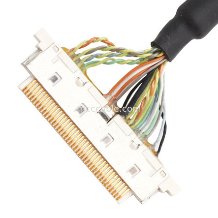 0.5mm पिच ACES 50204-040 1 1-002 से JST SHDR-40V-SB LVDS केबल असेंबली