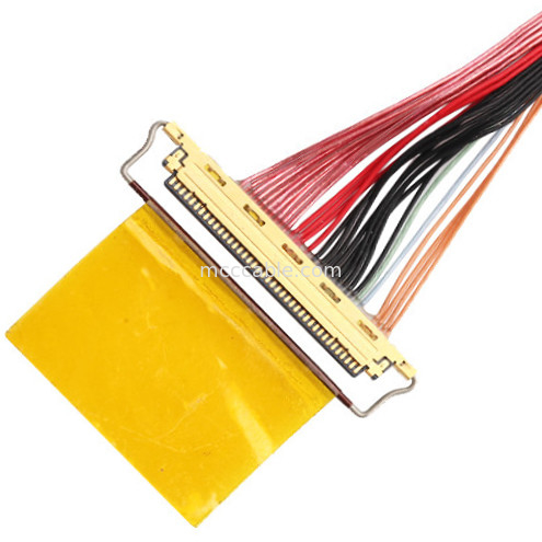36AWG Lvds केबल असेंबली I  20453-240t-01 से 20453-240t-01 40P 0.4 मिमी पिच