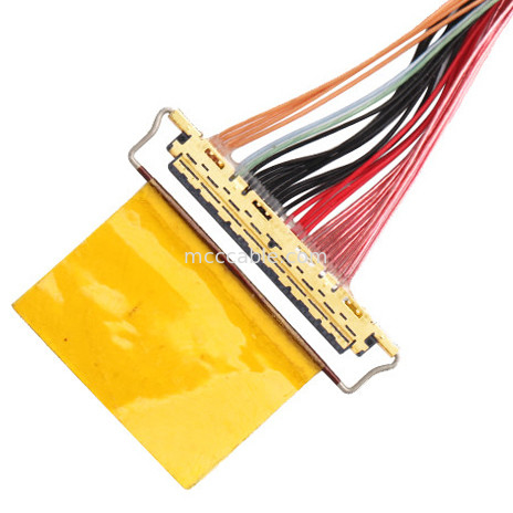 36AWG Lvds केबल असेंबली I  20453-240t-01 से 20453-240t-01 40P 0.4 मिमी पिच