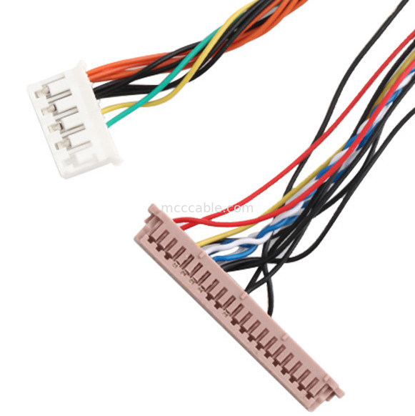 ISO14001 Lvds एलसीडी केबल असेंबली 20453-230T से PH2.0 PHR-6P 1255H-2
