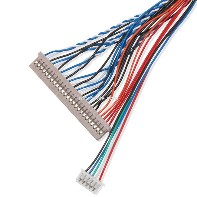 लैपटॉप lvds डिस्प्ले कनेक्टर के लिए 250V 20 पिन Lvds केबल  Df14 से Df14