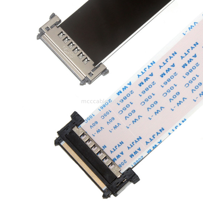 16 पिन FFC FPC केबल 0.5 पिच A टाइप 20628 80C 60V VW 1 lvds डिस्प्ले कनेक्टर