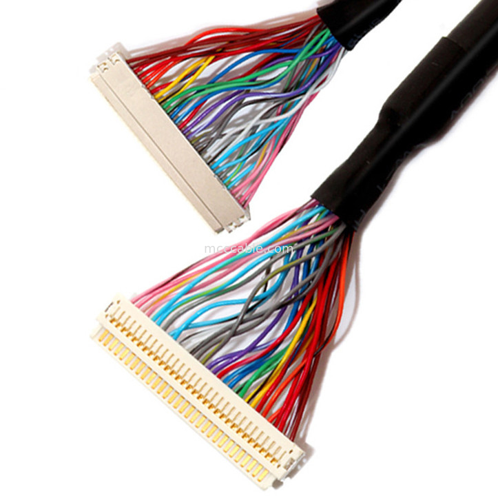 एक्सटेंशन  30PIN LVDS केबल असेंबली, Df19-30s से Df19-30s असतत वायर लैव्ड केबल