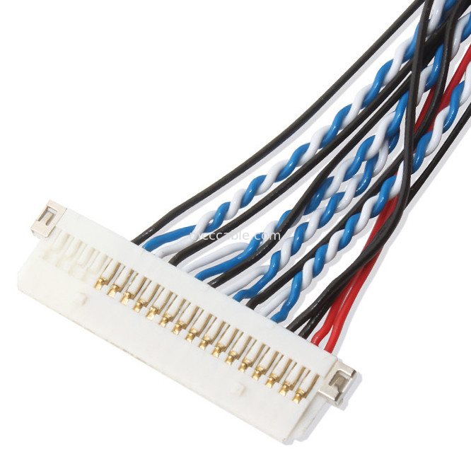 30 पिन Lvds केबल, 30 पिन एलसीडी पैनल Fi X30HL B से DF19 20S Lvds केबल