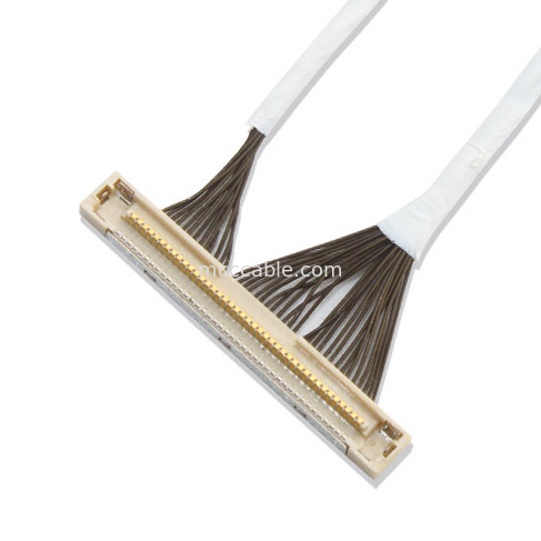 46 AWG 42 AWG माइक्रो कोक्स केबल DF36 40P 0.4SD 150MM लंबाई lvds डिस्प्ले कनेक्टर