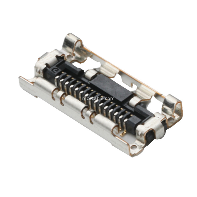 15 पिन एचआरएस एलवीडीएस ईडीपी DF36A-15S-0.4V माइक्रो कोएक्सियल केबल असेंबली कनेक्टर