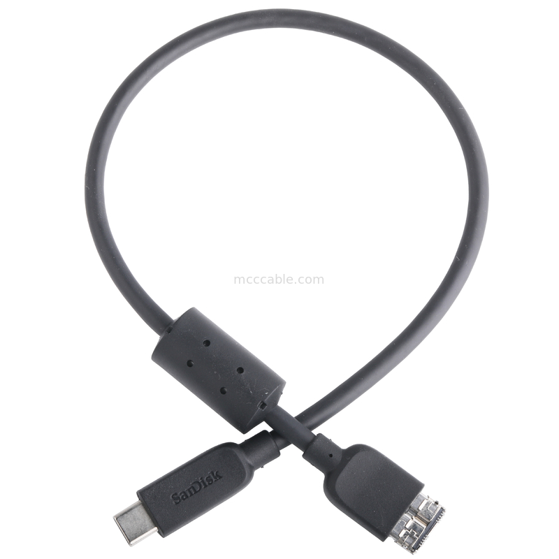 Rohs बाहरी हार्ड ड्राइव केबल USB-C से माइक्रो USB 3.1 Gen 2 10 Gbps लंबाई अनुकूलित करें