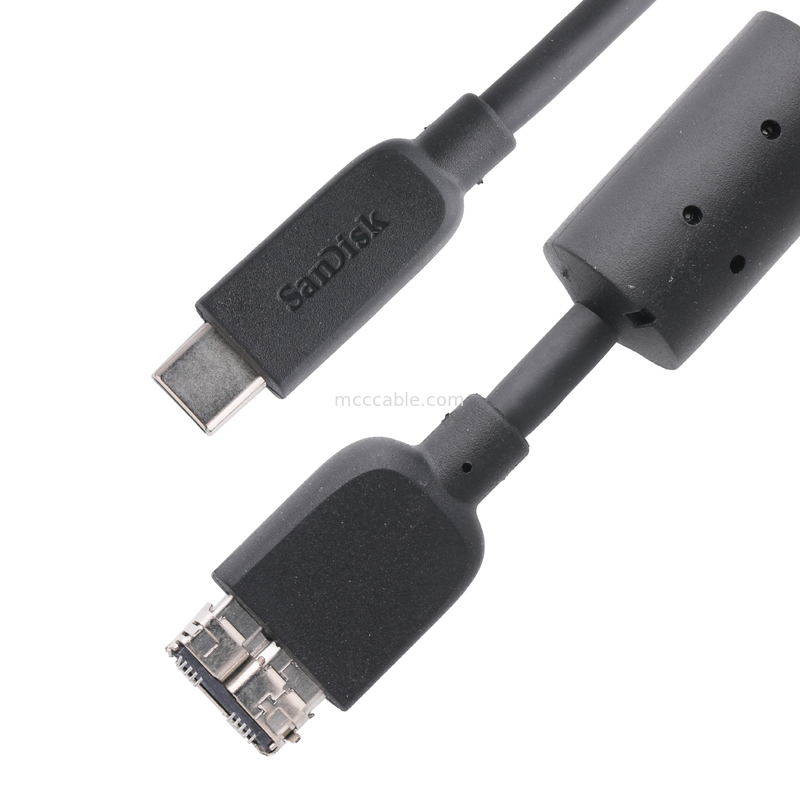 Rohs बाहरी हार्ड ड्राइव केबल USB-C से माइक्रो USB 3.1 Gen 2 10 Gbps लंबाई अनुकूलित करें