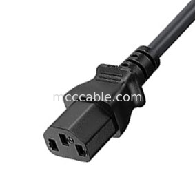 C13 To Uk प्लग पावर कॉर्ड Bs1363 18awg 250v लंबाई अधिकांश कंप्यूटर, प्रिंटर और अन्य उपकरणों के लिए उपयुक्त OEM / Odm
