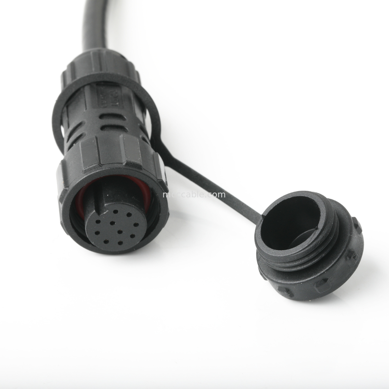 IP67 वाटरप्रूफ कनेक्टर M16 महिला से SH1.0 9P UL 2464 28AWG*4PR+AEB केबल ROHS