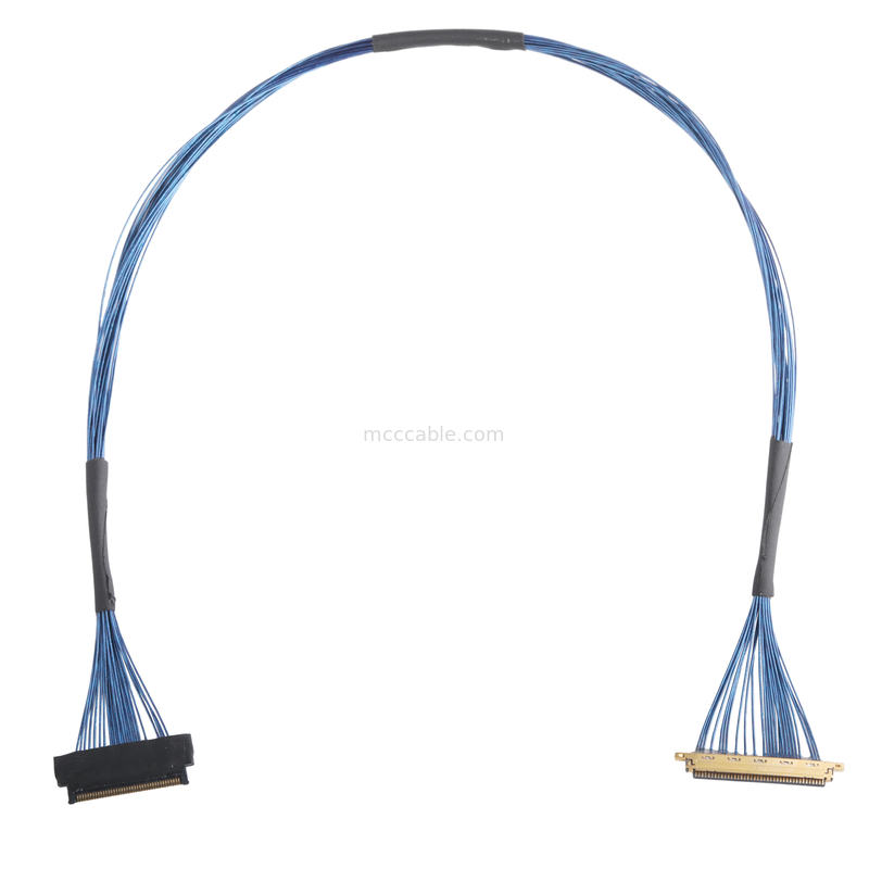 Lvds JAE माइक्रो कोएक्सियल केबल FI JT40C CSH1 से HD1P040MA1 वर्चुअल रियलिटी उपकरणों में उपयोग के लिए