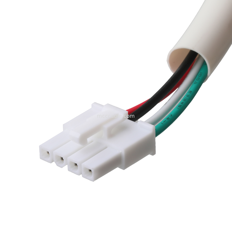 मोलेक्स एचएसजी 4 पी से आरसीपीटी एचएसजी 4 पी पिच 4.2 मिमी UL1007 18AWG 300V 80C OEM/ODM लंबाई अनुकूलित करें