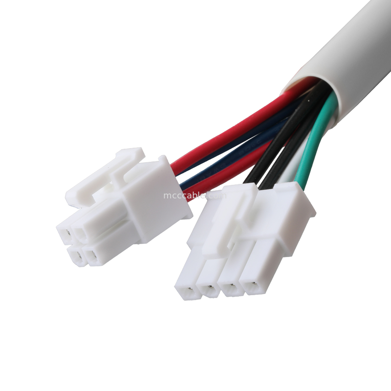 मोलेक्स एचएसजी 4 पी से आरसीपीटी एचएसजी 4 पी पिच 4.2 मिमी UL1007 18AWG 300V 80C OEM/ODM लंबाई अनुकूलित करें