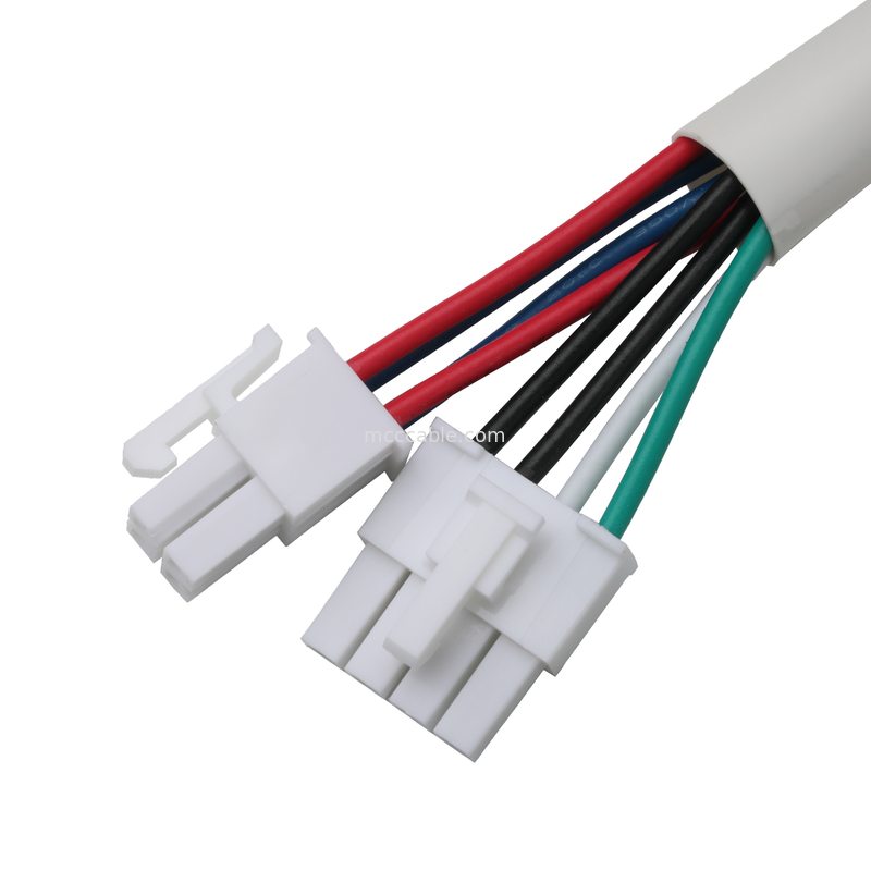 मोलेक्स एचएसजी 4 पी से आरसीपीटी एचएसजी 4 पी पिच 4.2 मिमी UL1007 18AWG 300V 80C OEM/ODM लंबाई अनुकूलित करें