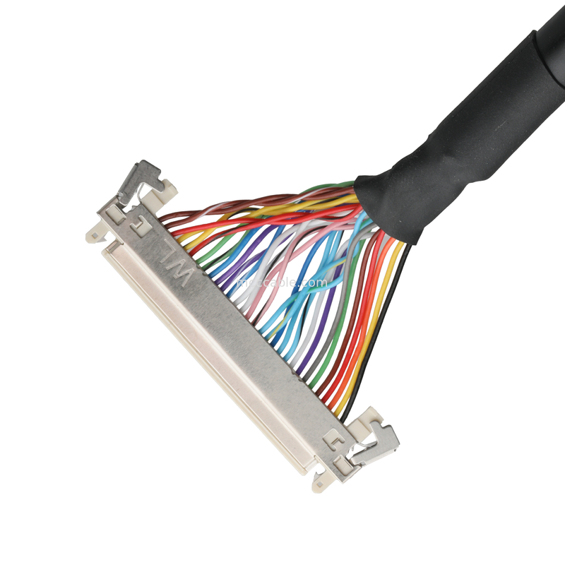 एलसीडी केबल JAE FI-X30HL डिस्प्ले स्क्रीन मदरबोर्ड केबल कनेक्टर UL20276 AWG30 ब्रैड और UL लेबल के साथ
