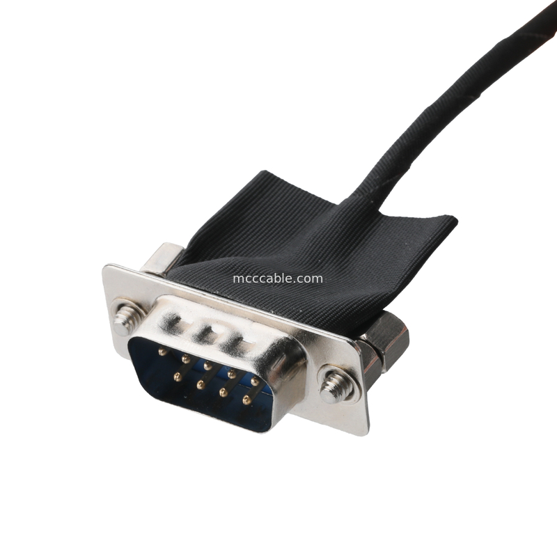 DB-9Pin LVDS केबल असेंबली D-SUB-9P पुरुष सोल्डर से TU1.0 20Pin TU1002HN0-20 वायर कनेक्टर OEM/ODM