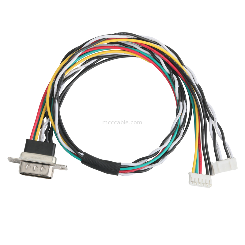 D-SUB-9Pin MALE to JST PHR-6 और PHR-6 कस्टम केबल असेंबली कनेक्टर्स