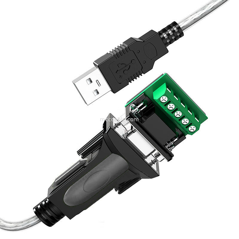 USB-A से RS485 सीरियल पोर्ट DB9 इंडस्ट्रियल डिजिटल सिग्नल केबल, विभिन्न इंटरफ़ेस अनुकूलन का समर्थन करता है