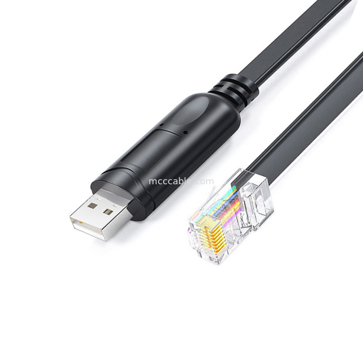USB-A से RS485 RJ45 सीरियल केबल 8P8C RS485 संचार विन्यास डिबगिंग लाइन के साथ संगत