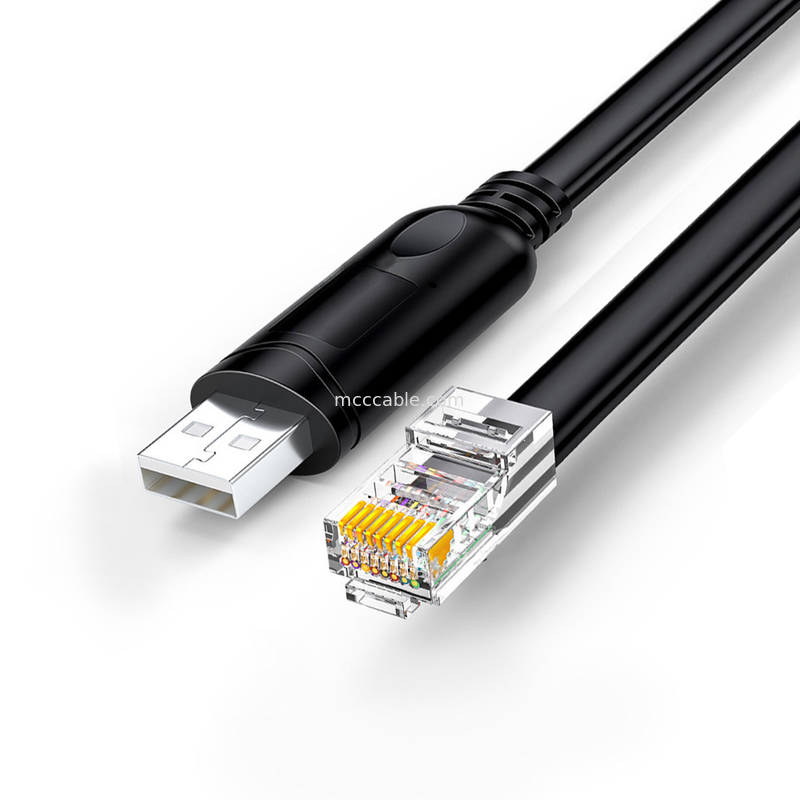 USB-A से RS485 RJ45 सीरियल केबल 8P8C RS485 संचार विन्यास डिबगिंग लाइन के साथ संगत