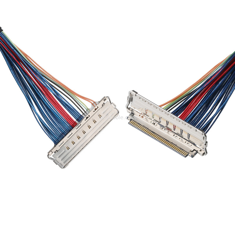 JAE FI-RE51-HL और JST EHR-7 से 20679-040T-01 LVDS EDP केबल माइक्रो कोएक्सियल केबल