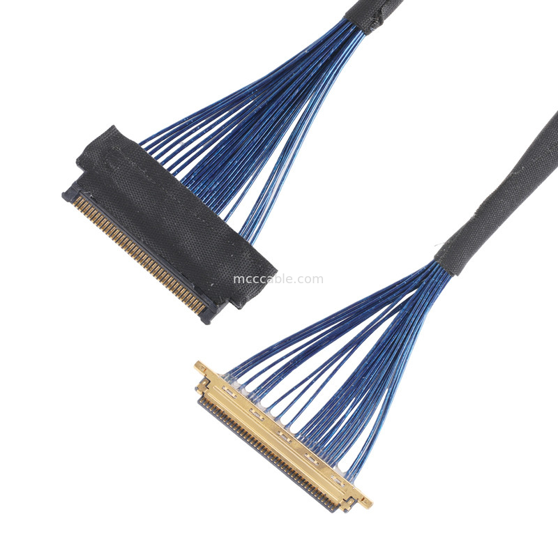 Lvds JAE माइक्रो कोएक्सियल केबल FI JT40C CSH1 से HD1P040MA1 वर्चुअल रियलिटी उपकरणों में उपयोग के लिए