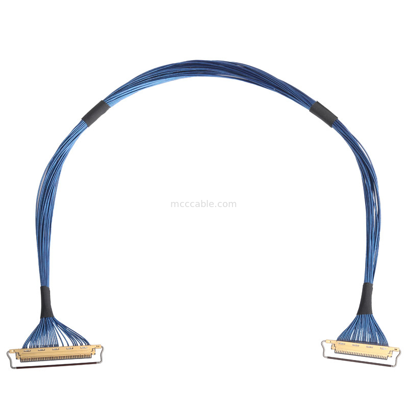 20453-240t-03 से 20453-230t-03 30P 40P 0.5 मिमी पिच 36AWG एलवीडी केबल असेंबली