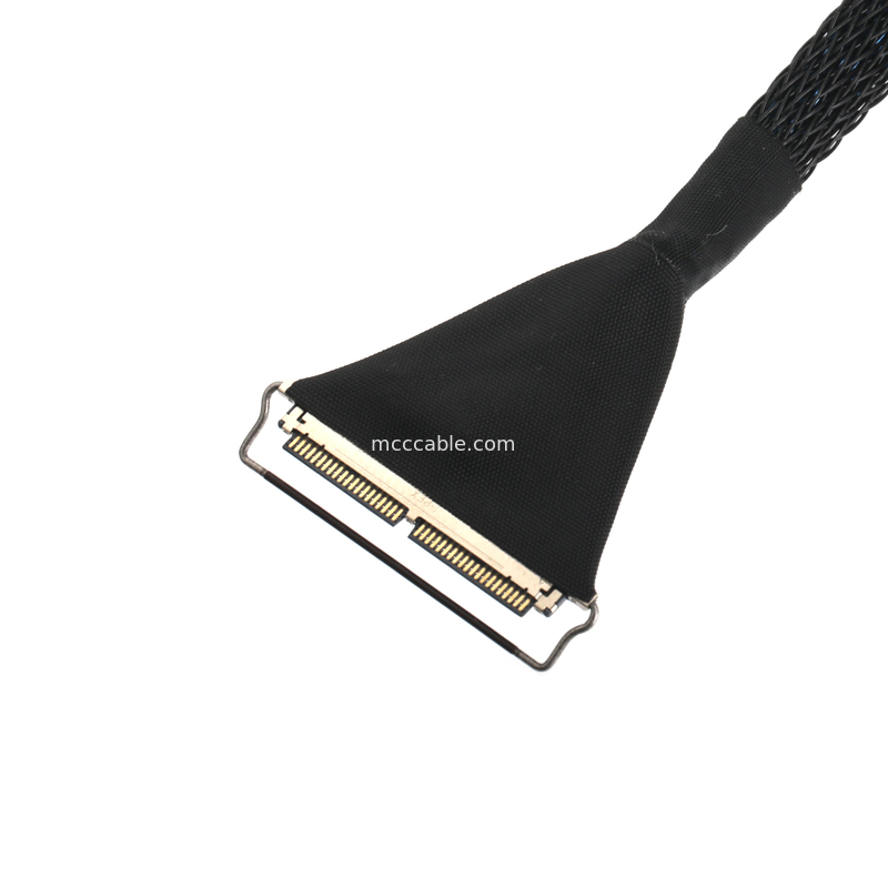 40 पिन माइक्रो-कोएक्सियल केबल, 0.4 मिमी पिच, EDP/LVDS के लिए दोहरी-बचत