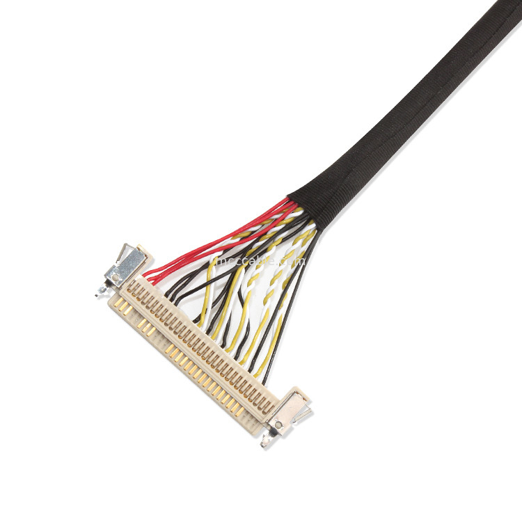 30 पिन एलवीडीएस केबल असेंबली, एलसीडी पैनल के लिए 51 पिन एफआई X30HL-B Lvds केबल