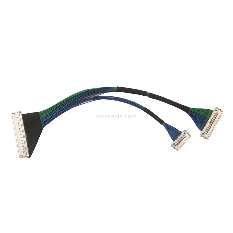 PLUS 20788 060T 01 0.4 मिमी पिच edp lvds 60 पिन माइक्रो कोएक्सियल केबल