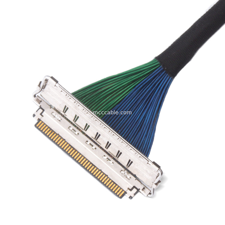 PLUS 20788 060T 01 0.4 मिमी पिच edp lvds 60 पिन माइक्रो कोएक्सियल केबल