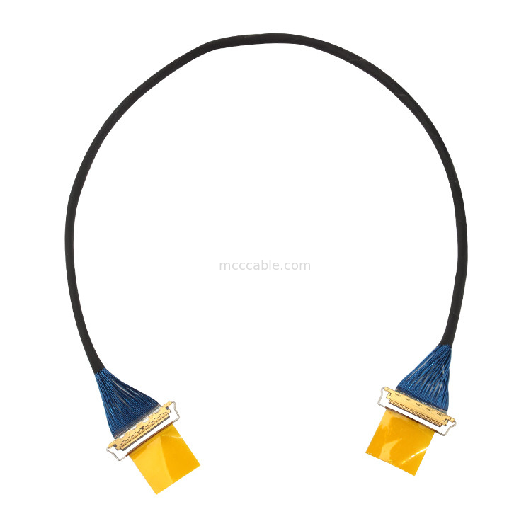 थंडरबोल्ट 3 20633 40T 01 lvds डिस्प्ले कनेक्टर के लिए 20 Gbps/लेन मिनी कोक्स केबल हाई डेटा रेट ट्रांसफर