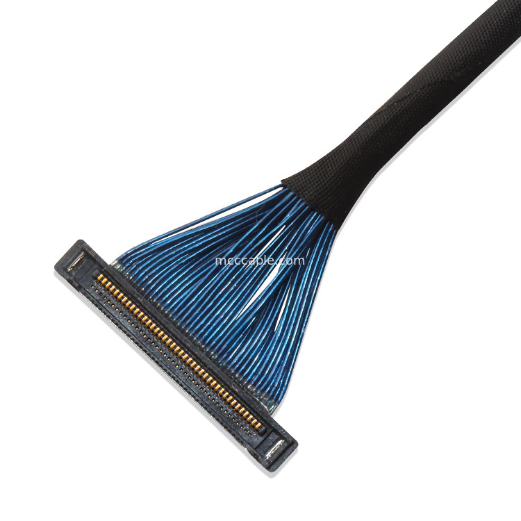 20373-R40T-06 40Pin माइक्रो कोएक्सियल केबल वर्टिकल युग्मन Edp Lvds To  20380 R40t 16