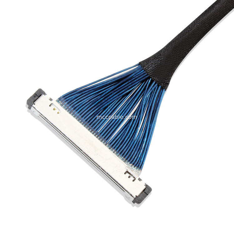 20373-R40T-06 40Pin माइक्रो कोएक्सियल केबल वर्टिकल युग्मन Edp Lvds To  20380 R40t 16