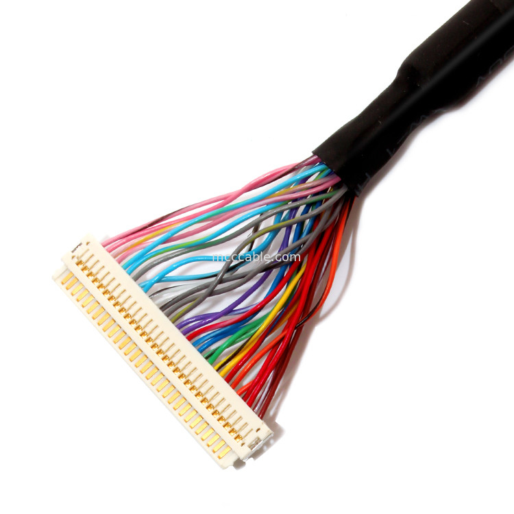 एक्सटेंशन  30PIN LVDS केबल असेंबली, Df19-30s से Df19-30s असतत वायर लैव्ड केबल