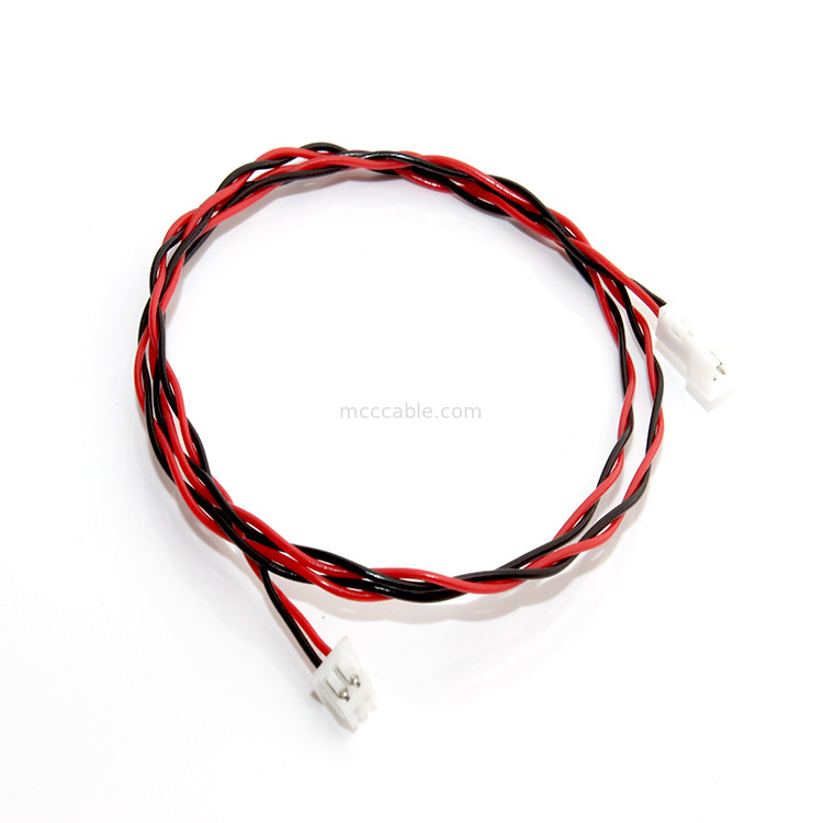 इलेक्ट्रिक साइकिल lvds डिस्प्ले कनेक्टर के लिए कस्टम वायर हार्नेस 2pin JST PH2.0
