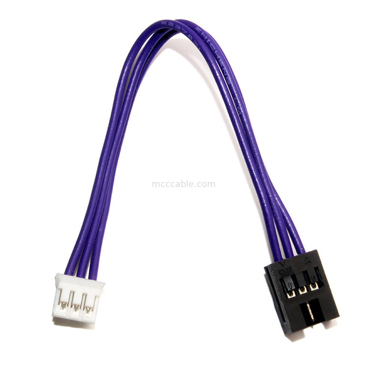 कस्टम JST 3pin वायर हार्नेस 0.8 मिमी पिच वायर को SUHR-03V-S केबल पर चढ़ने के लिए