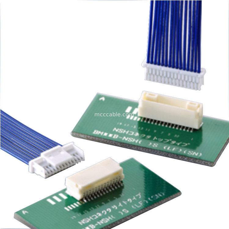 1.0 मिमी पिच NSH कनेक्टर केबल JST NSHR-15V-S वायर हार्नेस घटक