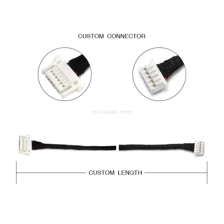 JST वायर हार्नेस SHJP-06V-S (HF) 6pin को Molex 51021-0500 5pin FCNA एलईडी ड्राइवर