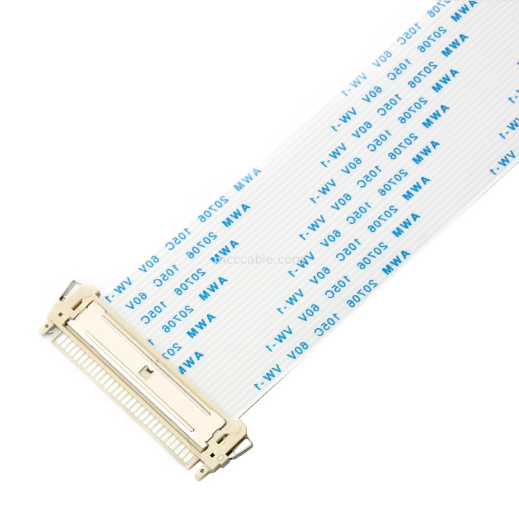 FI X30HL FFC FPC केबल, एलसीडी मॉनिटर स्क्रीन के लिए LVDS FFC केबल JAE