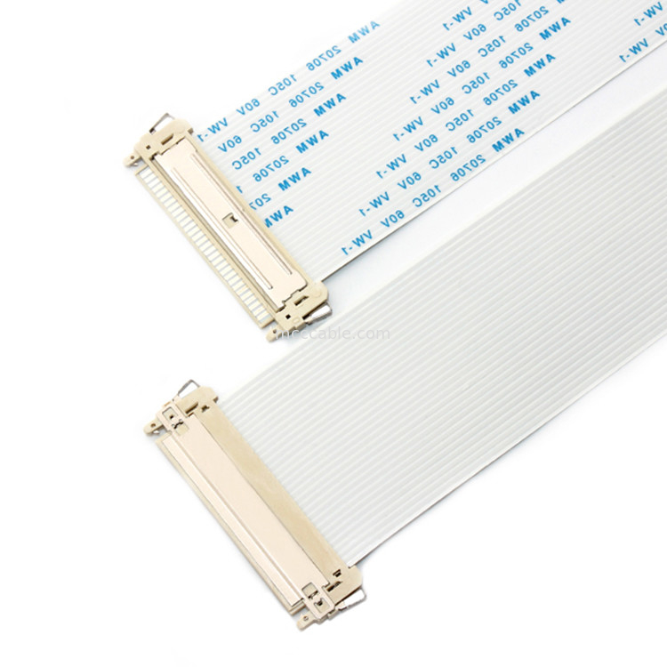 FI X30HL FFC FPC केबल, एलसीडी मॉनिटर स्क्रीन के लिए LVDS FFC केबल JAE